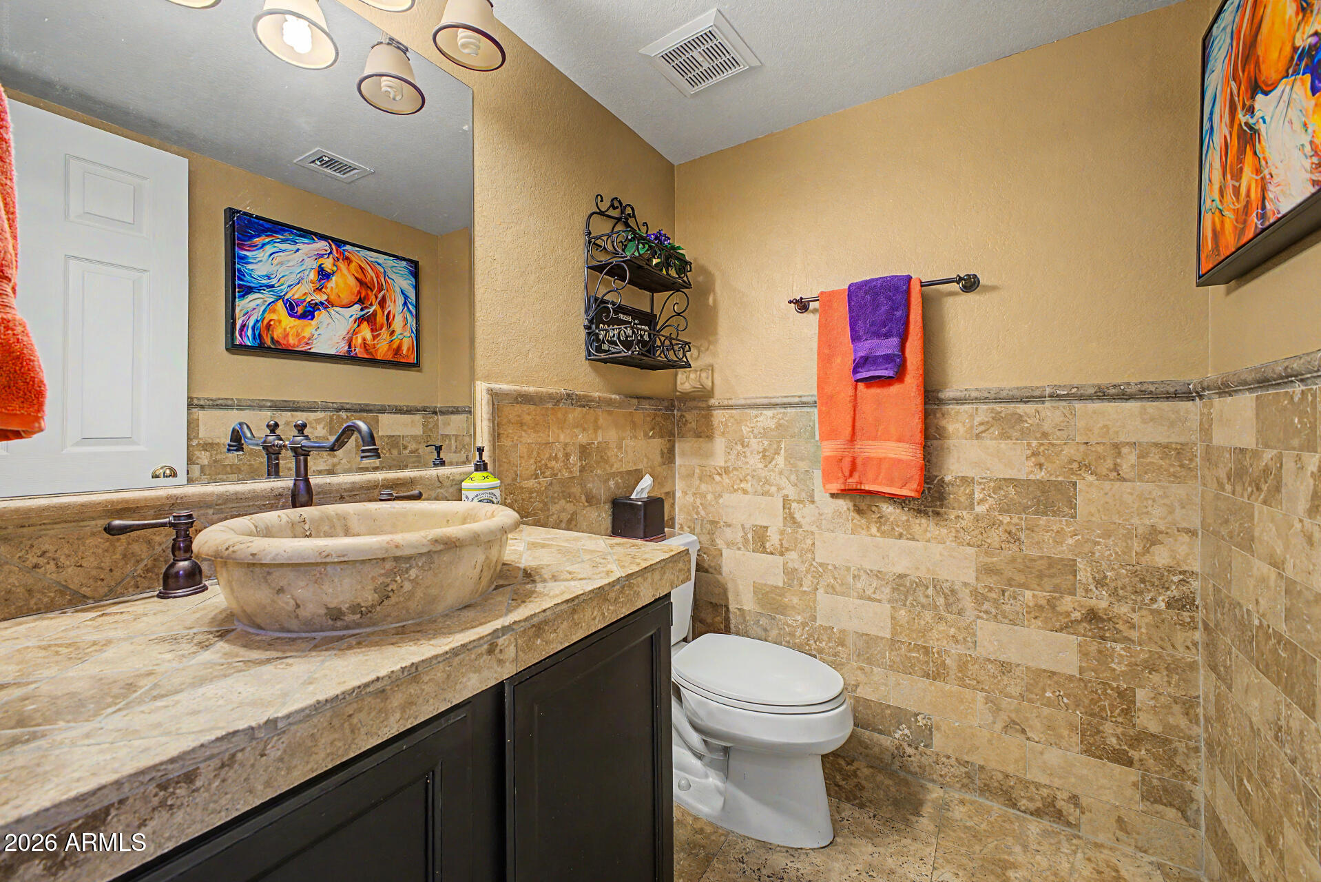 3948 North Ranier Mesa, AZ 85215 - Photo 22 of 69 a bathroom with a toilet sink and mirror