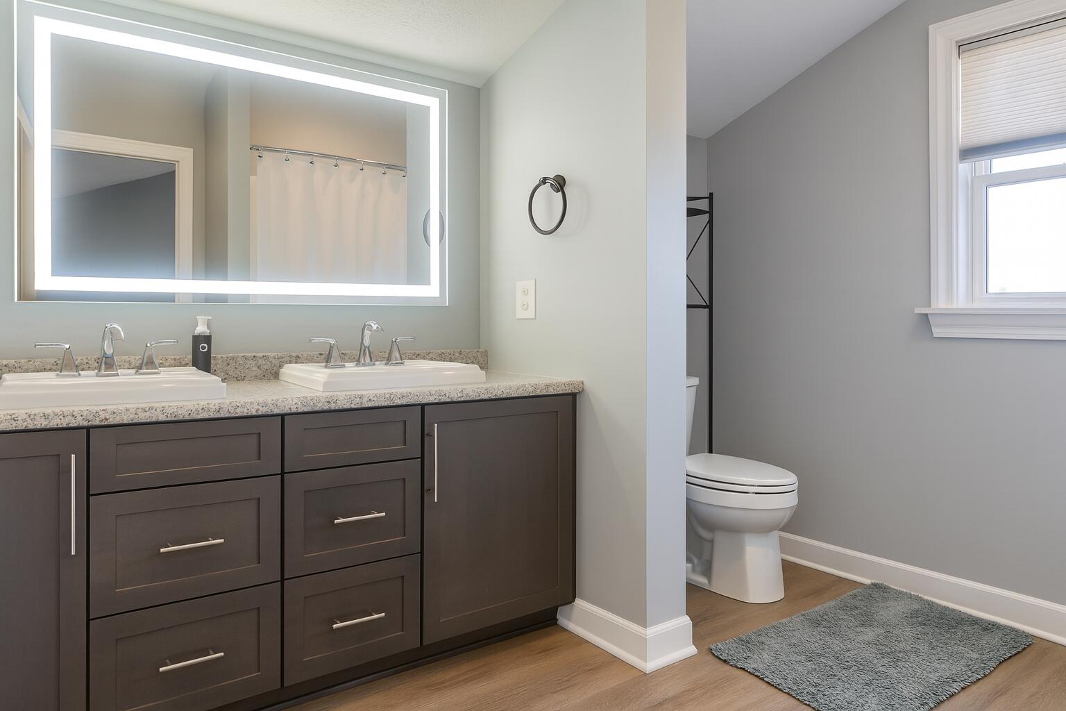 1006 Adolph Road Union City, MI 49094 - Photo 13 of 21 Modern Bathroom with Double Vanity