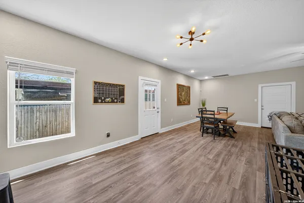 a view of livingroom with furniture and wooden floor
