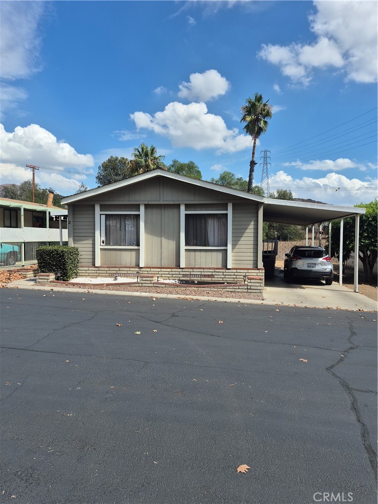 a car parked in front of building