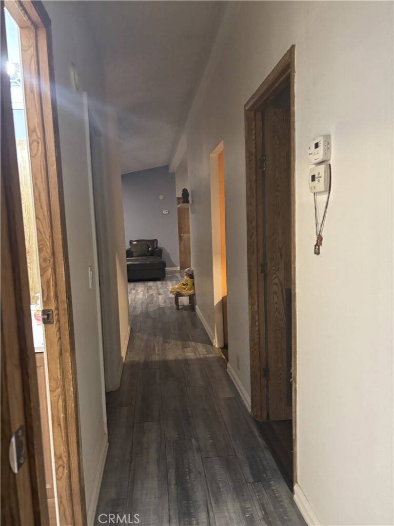 4080 Pedley Road, Unit 2 Jurupa Valley, CA 92509 - Photo 11 of 21 a view of a hallway with wooden floor and staircase