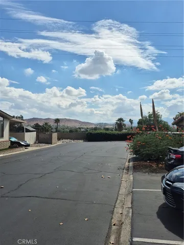 a view of a terrace with skyline
