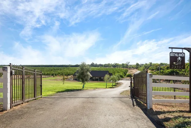 a view of a terrace with a big yard