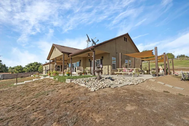 a view of a lake with an outdoor space