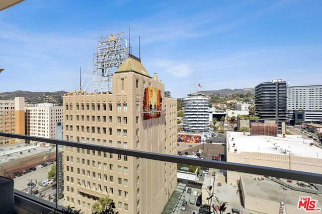 a view of balcony with city view