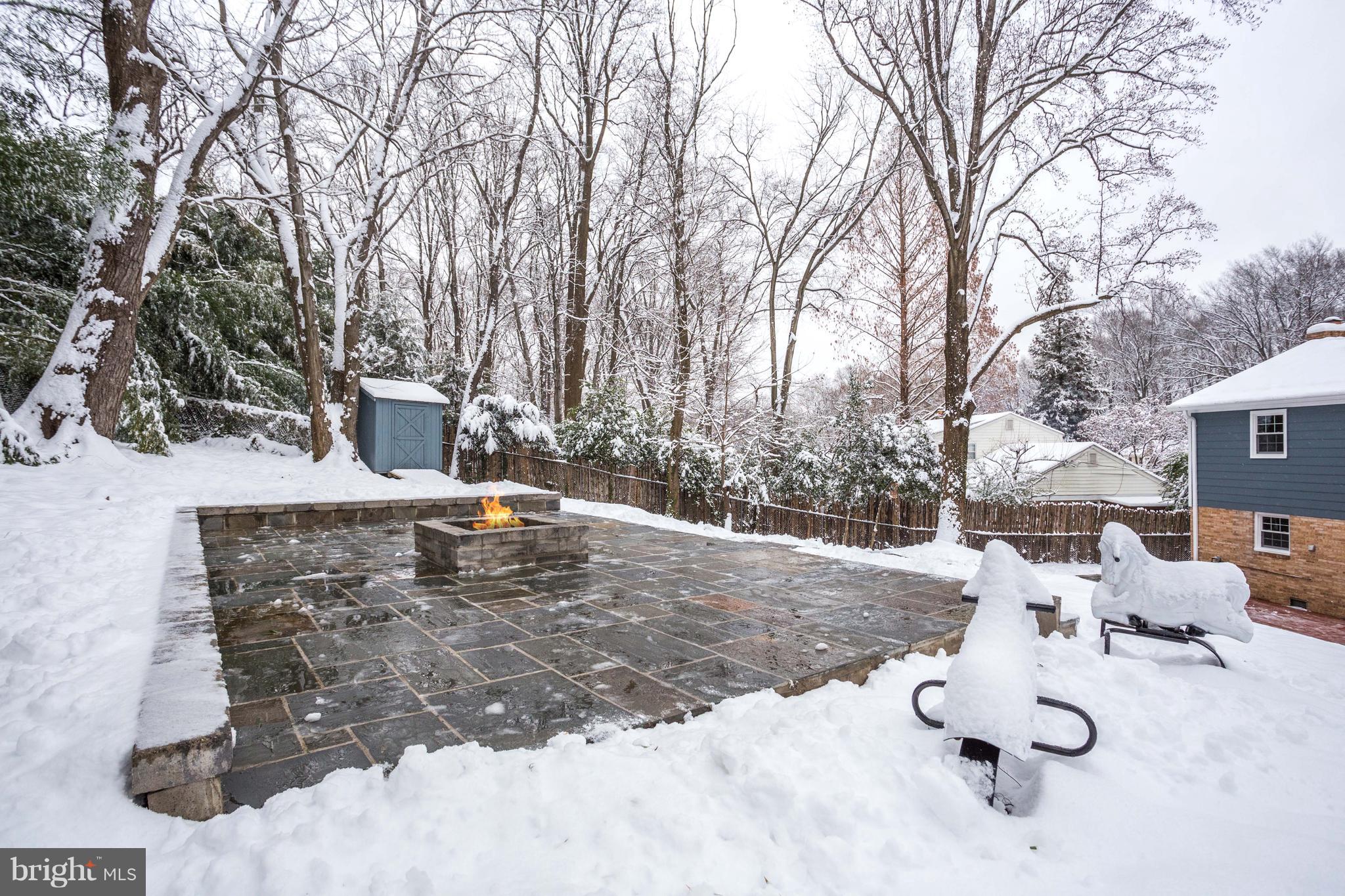 7124 Devonshire Road Alexandria, VA 22307 - Photo 58 of 66 Flagstone patio w/ firepit