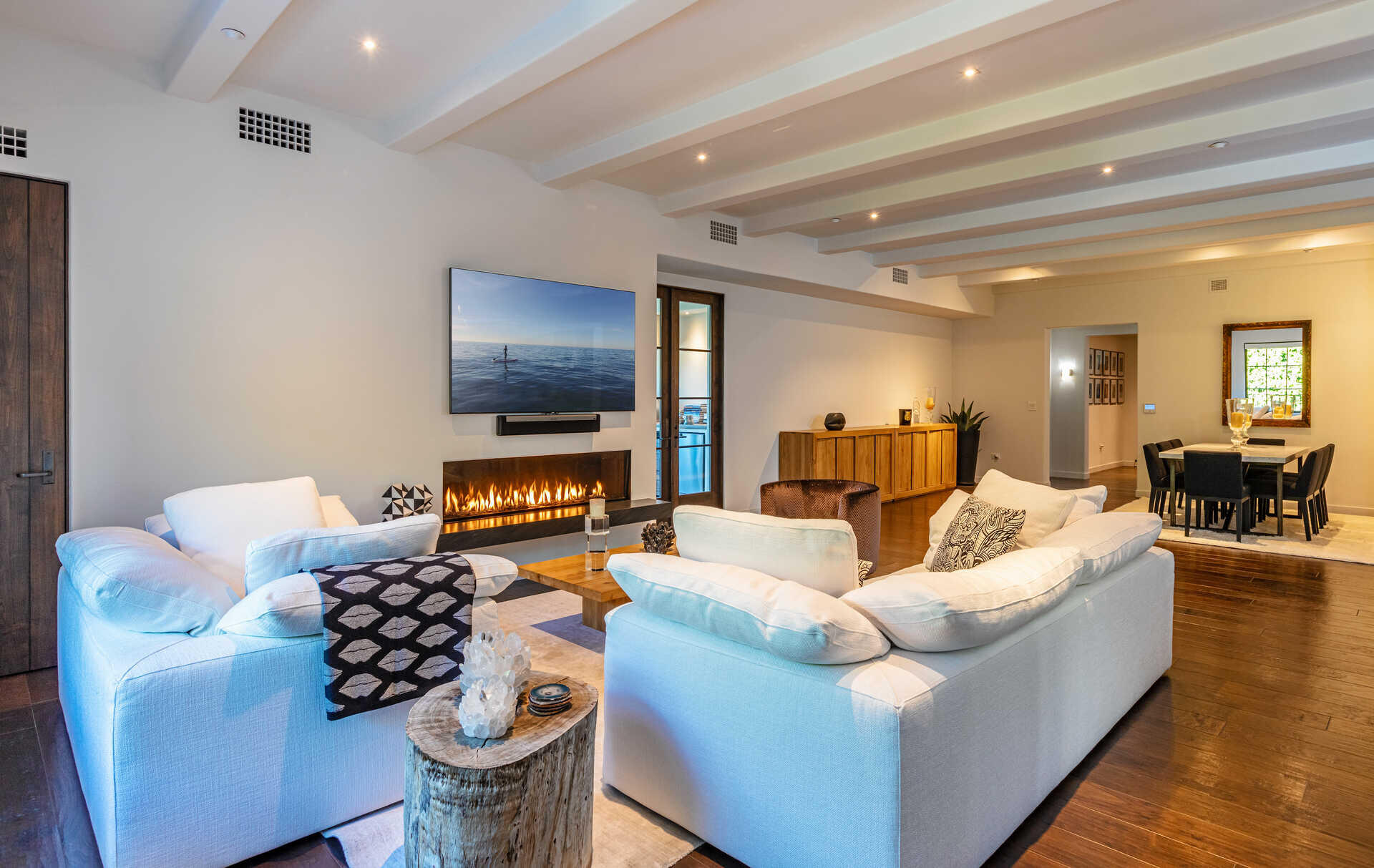 107 Olive Mill Road Santa Barbara, CA 93108 - Photo 12 of 39 a living room with furniture and a fireplace