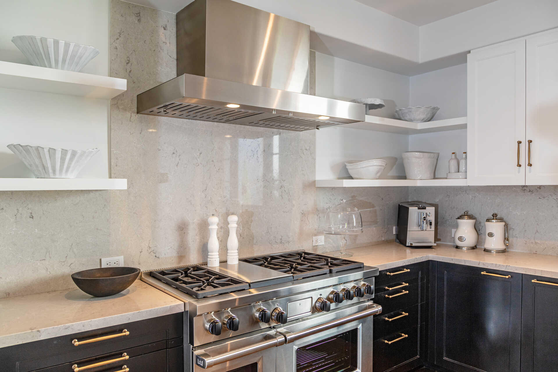 107 Olive Mill Road Santa Barbara, CA 93108 - Photo 20 of 39 a kitchen with stainless steel appliances granite countertop a stove and a sink