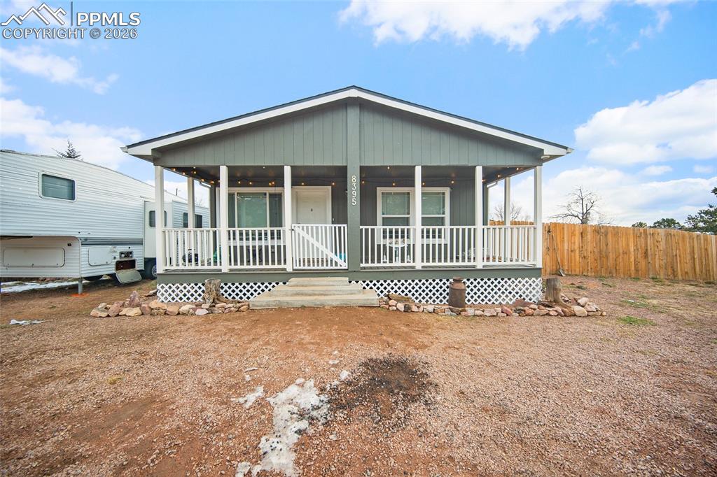 a view of a house with a outdoor space