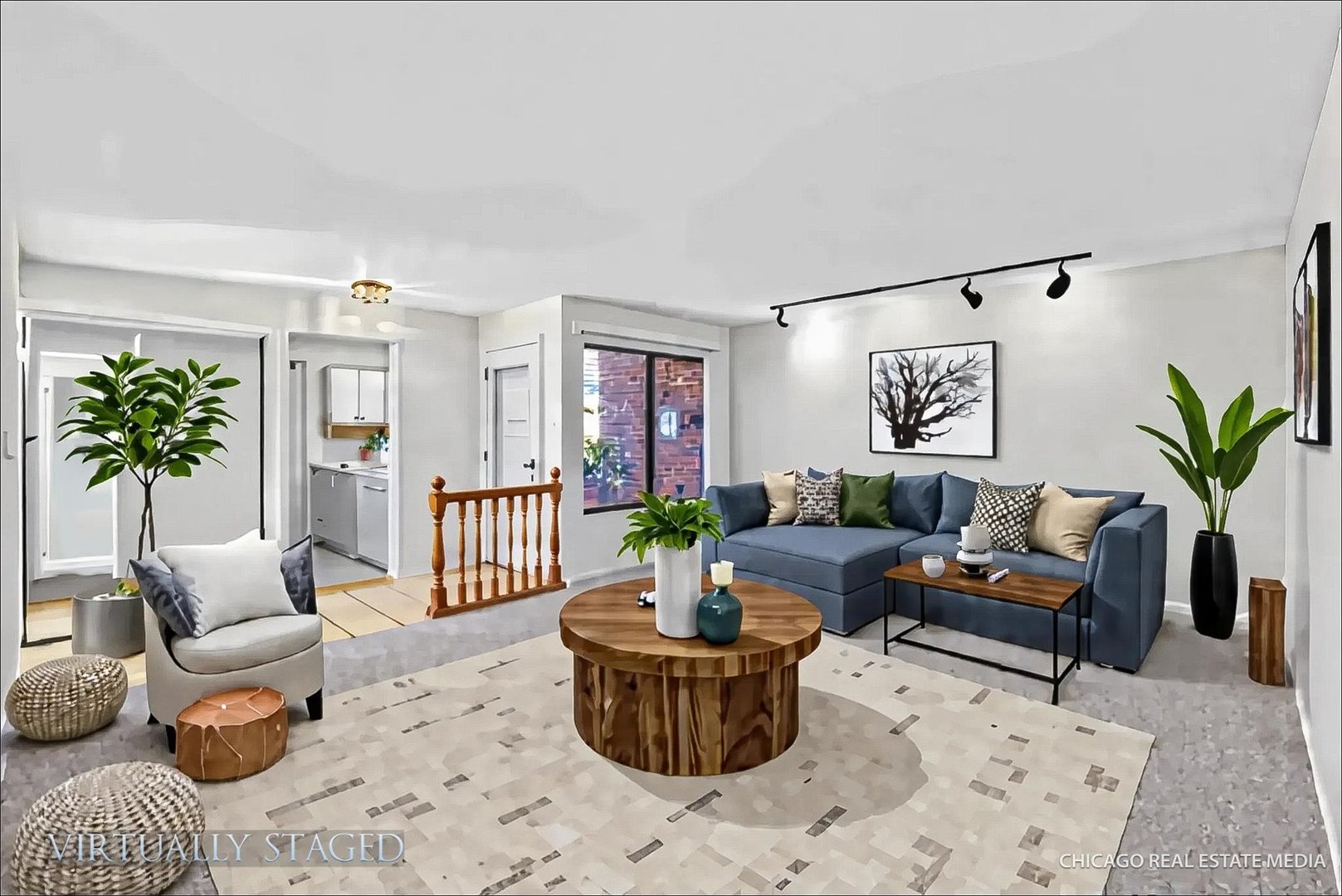 1069 Mohegan Lane Schaumburg, IL 60193 - Photo 3 of 31 a living room with furniture potted plant and a couch