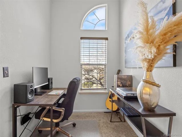 a view of a chair in wooden floor