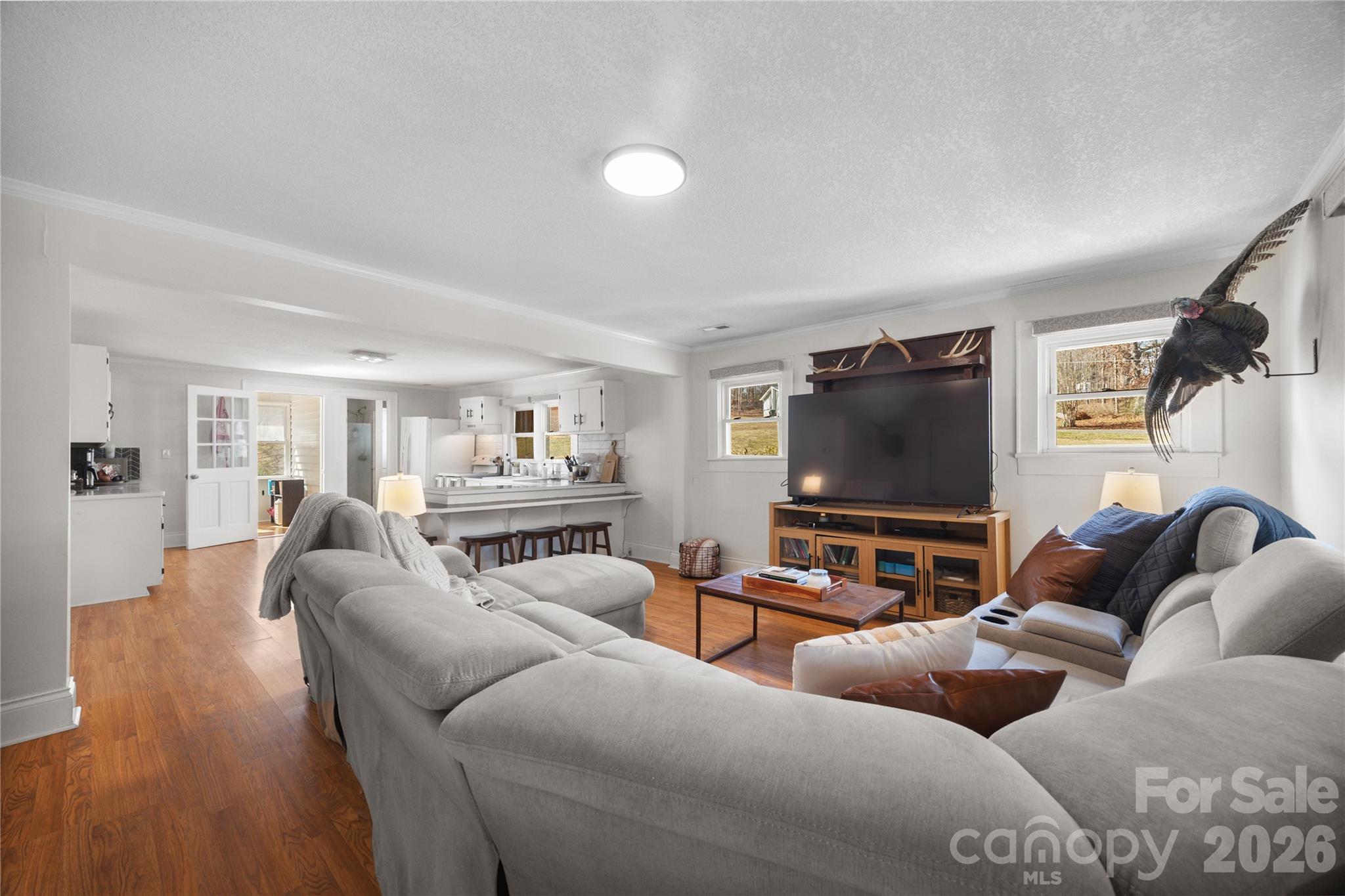 7127 Reeps Grove Church Road Vale, NC 28168 - Photo 16 of 35 a living room with furniture and a flat screen tv