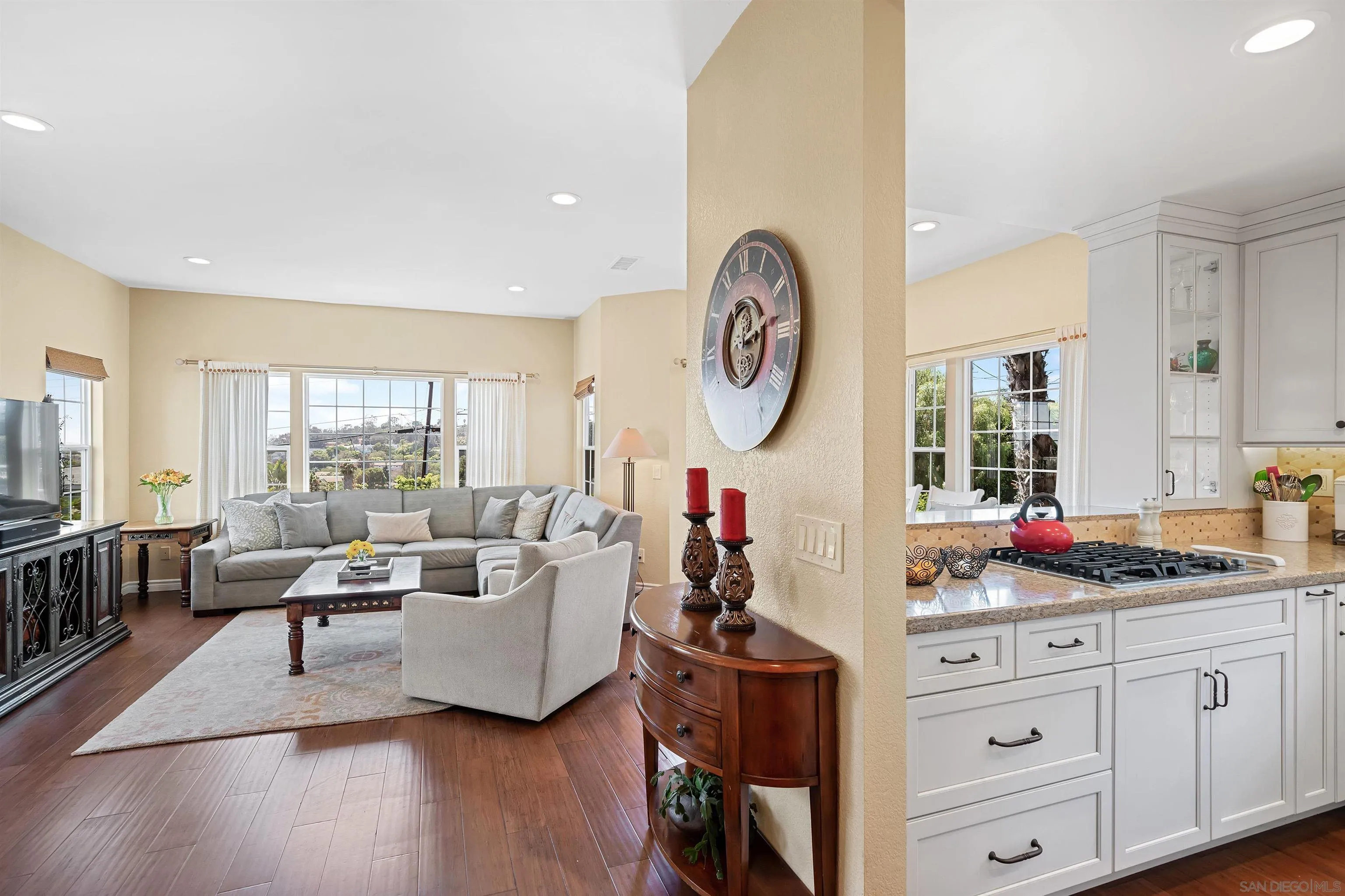 822 Ida Avenue Solana Beach, CA 92075 - Photo 5 of 34 a living room with furniture and a large window