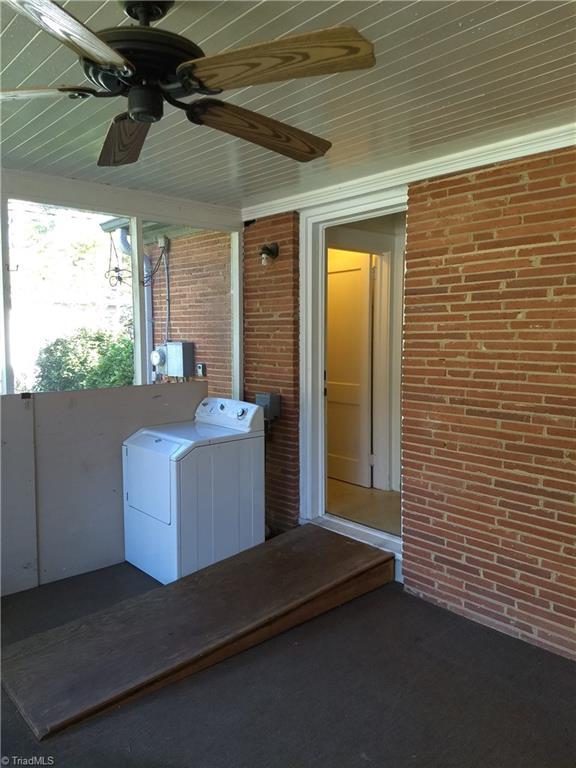 206 Ridgewood Drive Lexington, NC 27292 - Photo 12 of 26 dryer on screen porch, another hook up in basement also. handicapped ramp into house from driveway