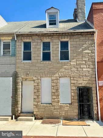 a view of a building from a balcony