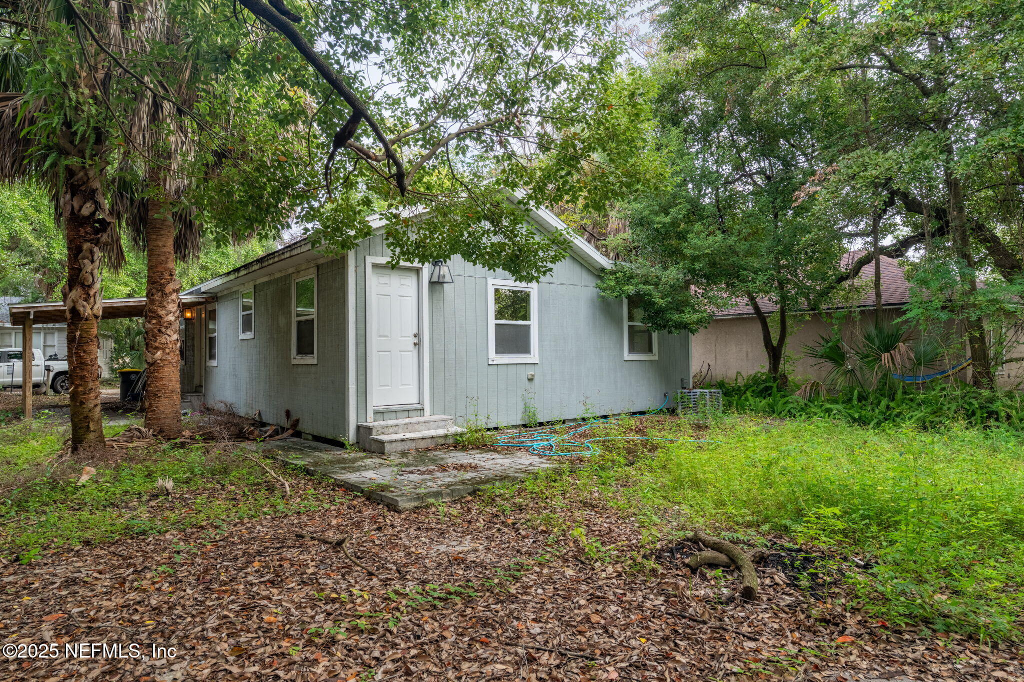 2310 Jerusalem Street Jacksonville, FL 32207 - Photo 30 of 39 a backyard of a house with plants and large tree