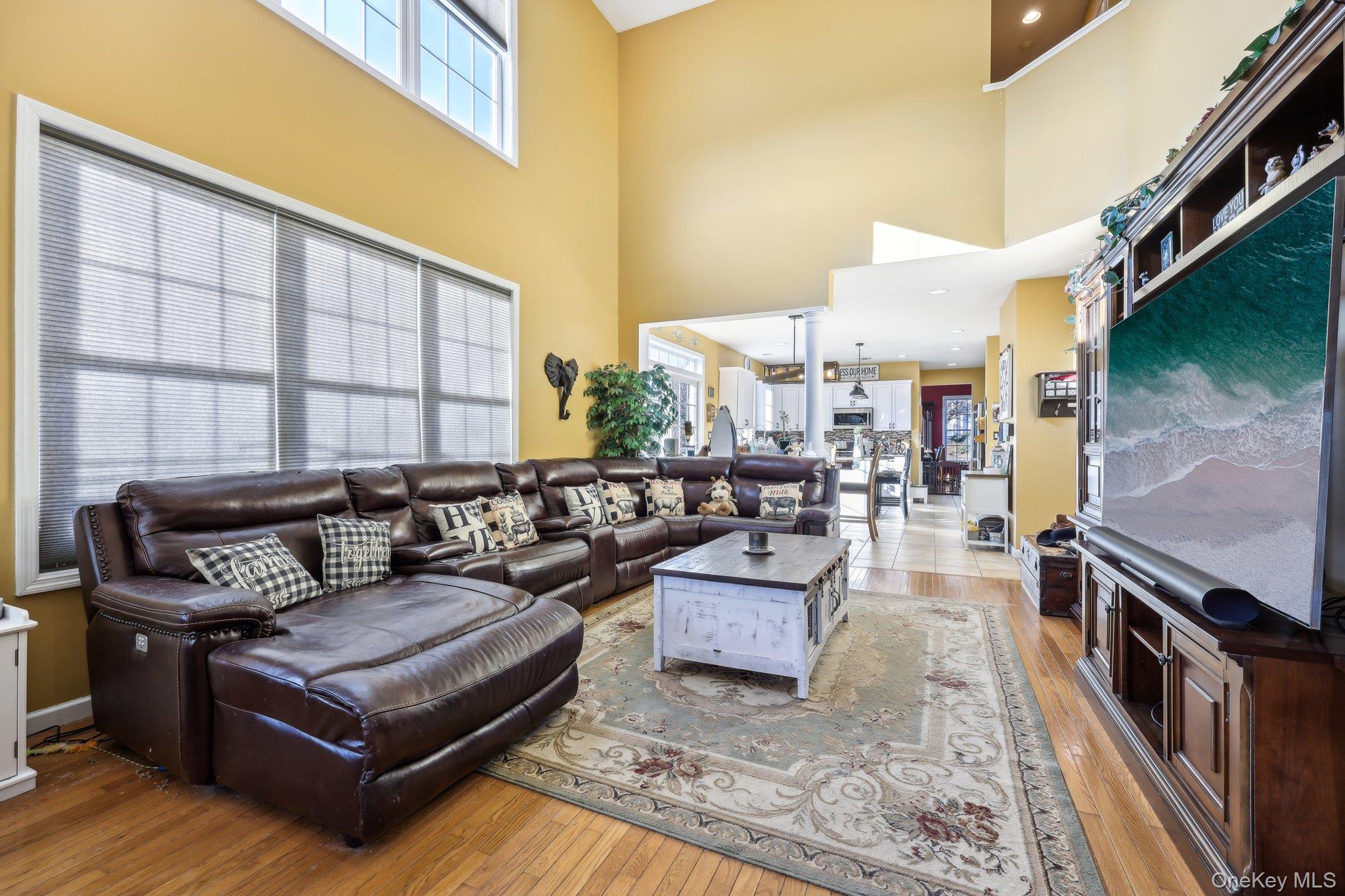 13 Mansion Ridge Boulevard Monroe, NY 10950 - Photo 19 of 49 a living room with furniture and a flat screen tv