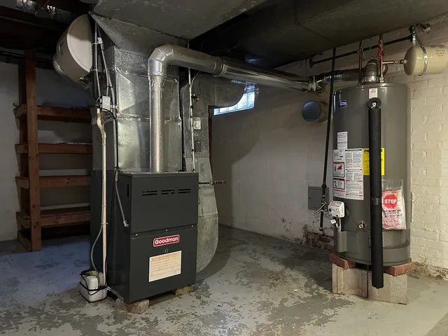 a view of water heater room