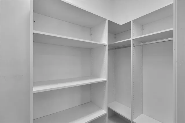 a close view of closet