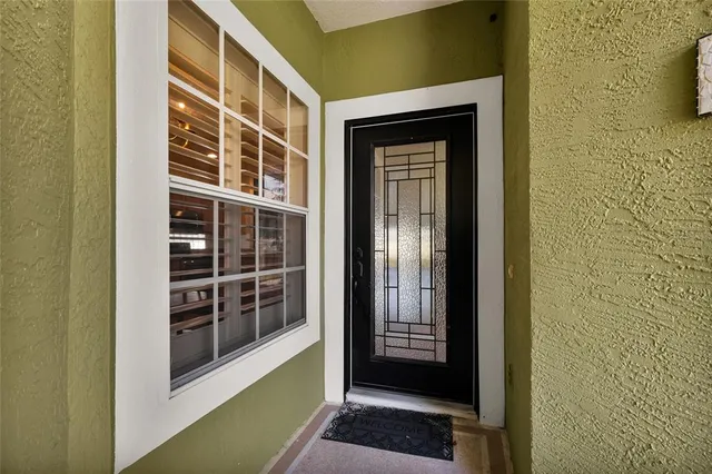 a view of front door