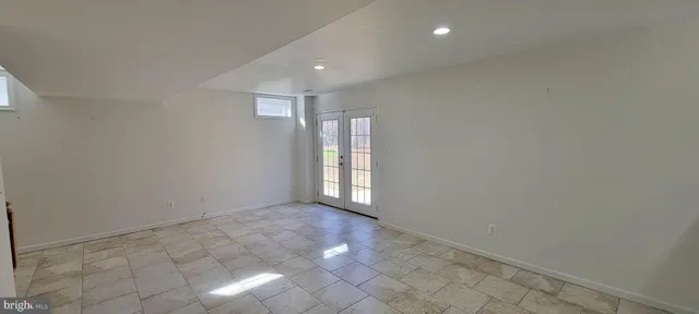 a view of an empty room