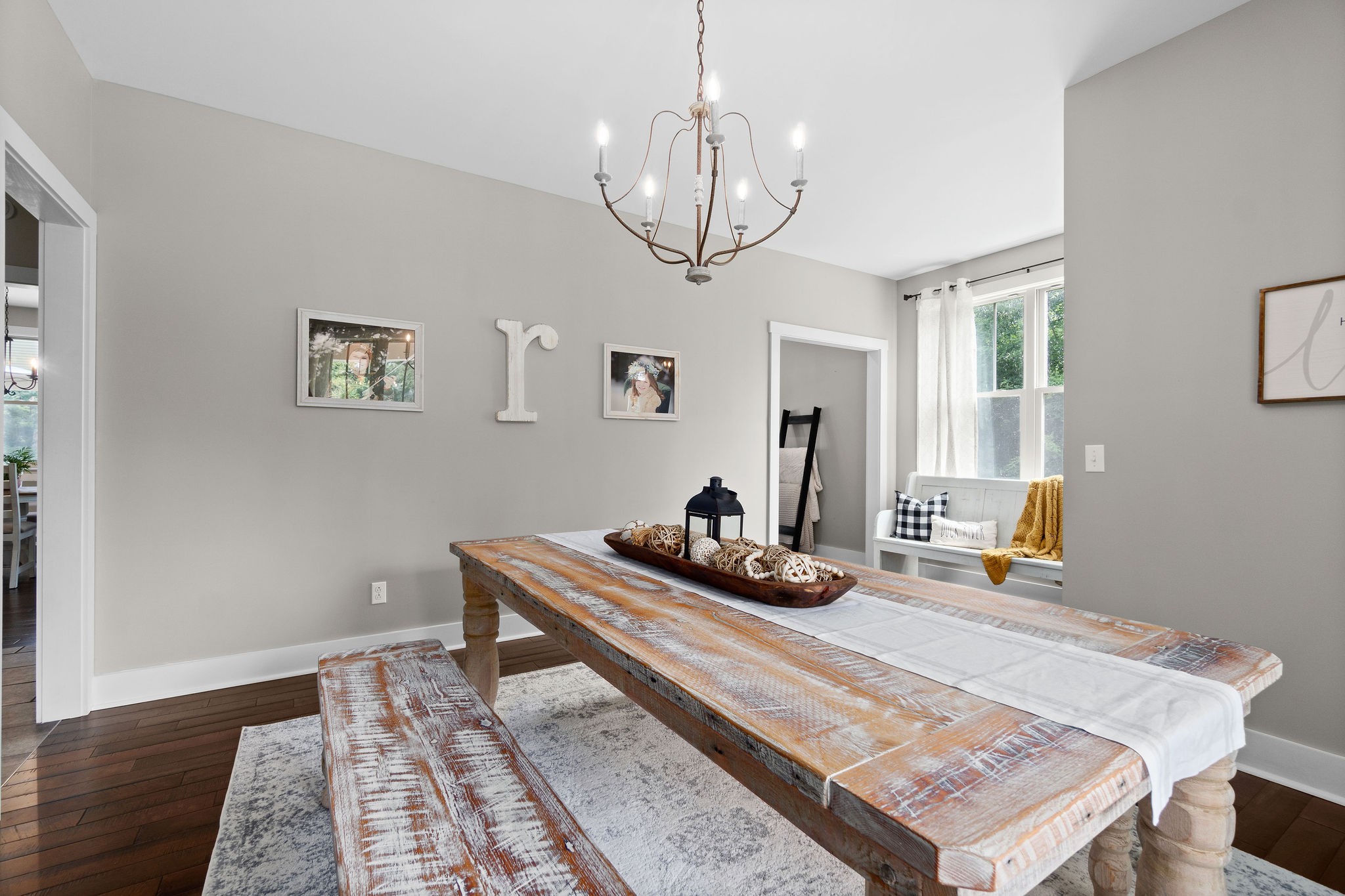 1855 Tottys Bend Road Duck River, TN 38454 - Photo 7 of 46 a room with a table and chandelier