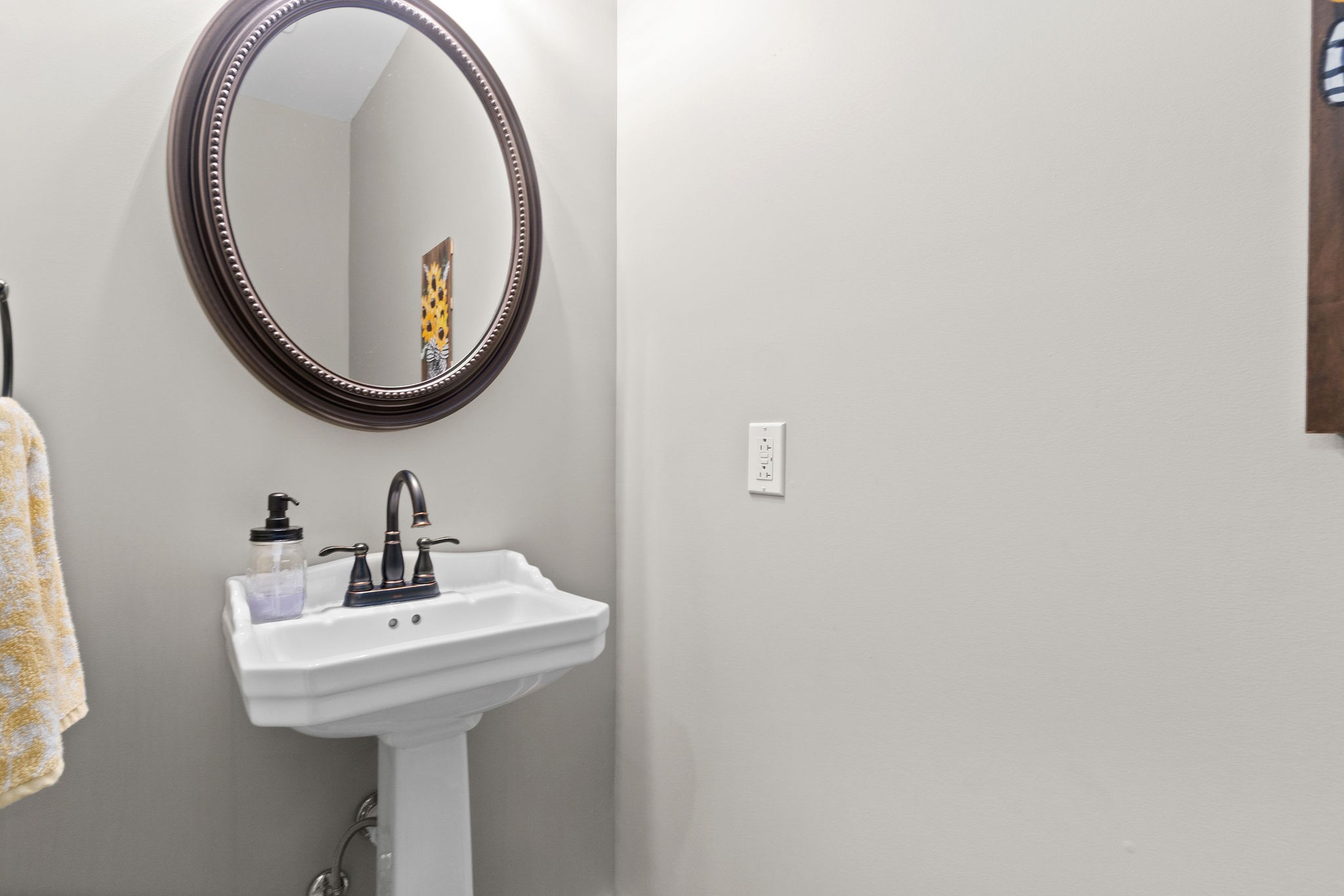 1855 Tottys Bend Road Duck River, TN 38454 - Photo 9 of 46 a bathroom with a sink and a mirror