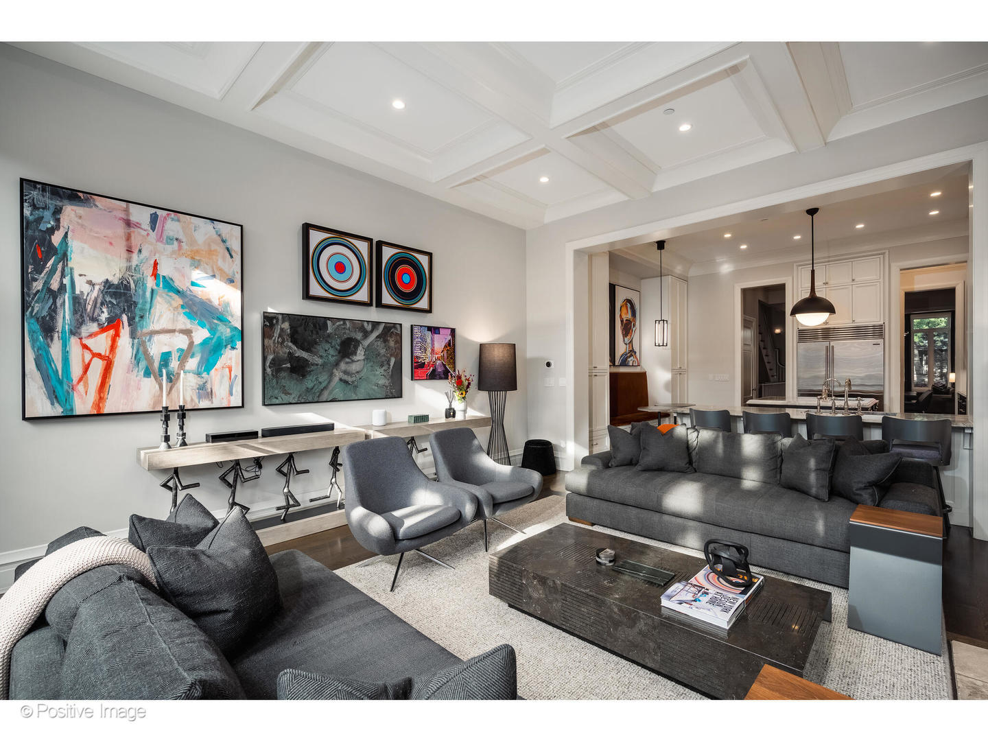 1720 North Mohawk Street Chicago, IL 60614 - Photo 12 of 48 a living room with furniture and a flat screen tv