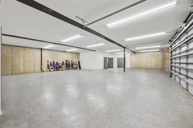 an empty room with wooden floor