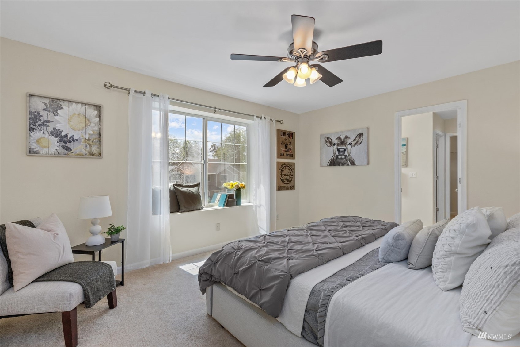 2321 Stafford Way Bothell, WA 98012 - Photo 16 of 38 a bedroom with a large bed and a window