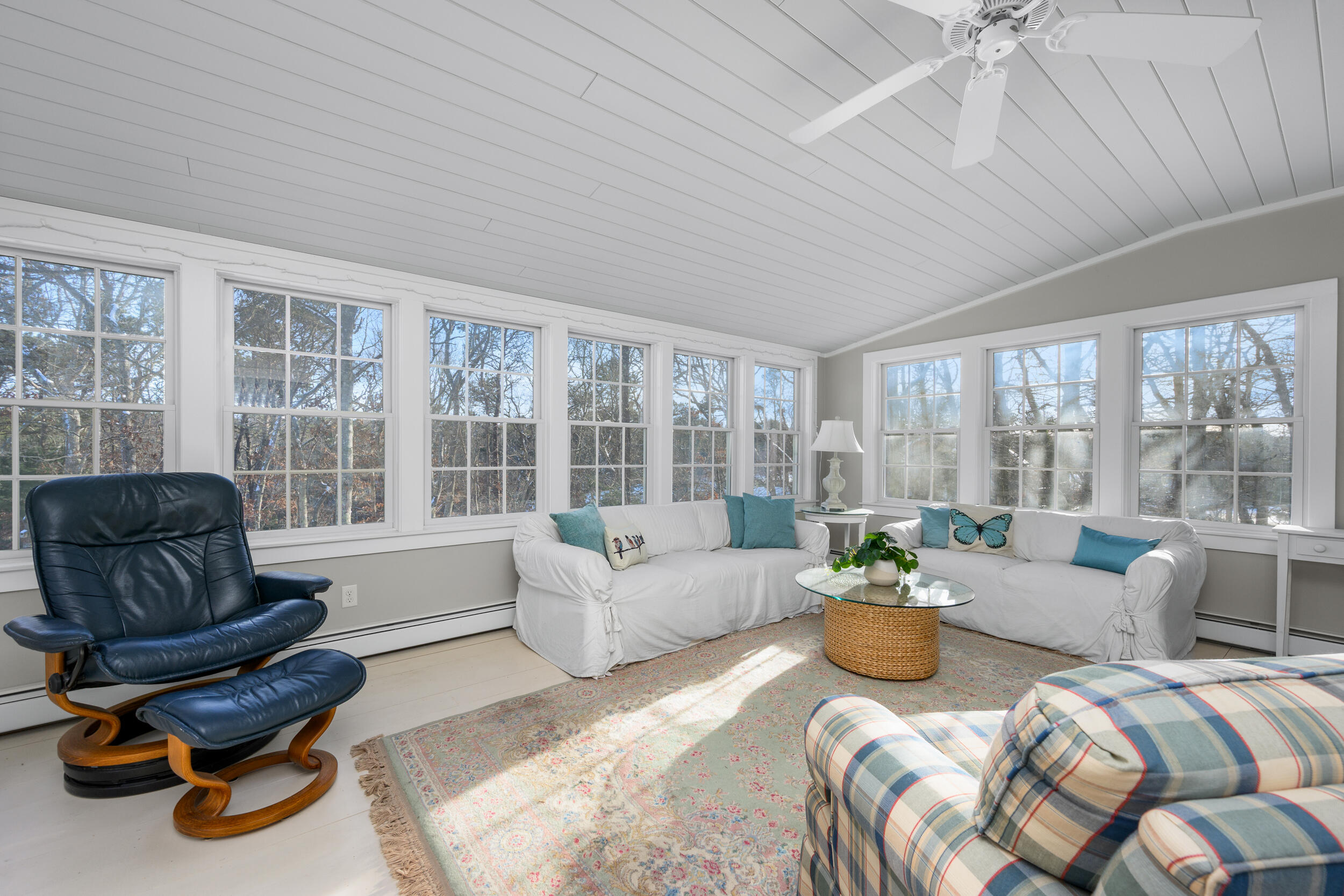 36 Island Street East Dennis, MA 02660 - Photo 3 of 41 a living room with furniture and floor to ceiling windows