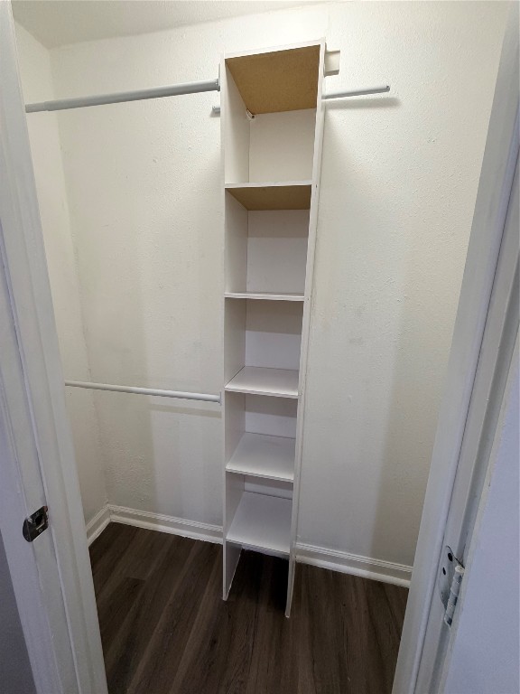 13217 Player Street, Unit B Houston, TX 77045 - Photo 22 of 22 a view of walk in closet with empty racks