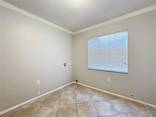 an empty room with an entryway