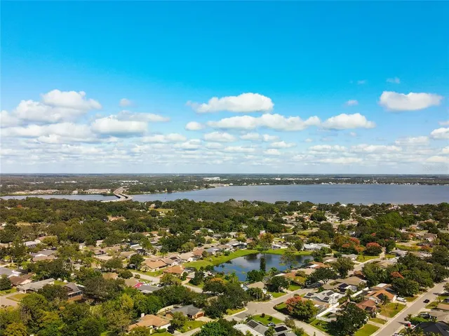 a view of city and mountain