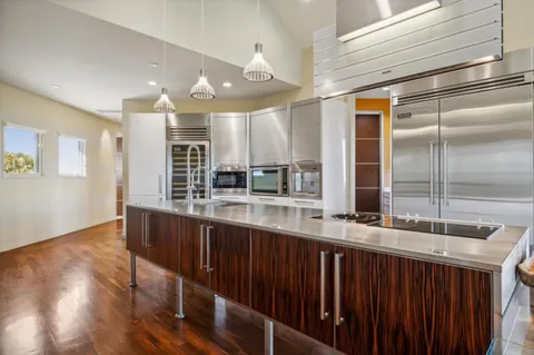 a view of mountain view with mountains in the background