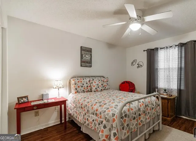 a house view with a garden space