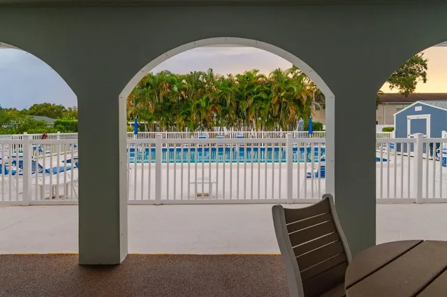 a view of outdoor space with balcony