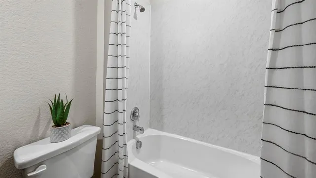 a bathroom with a toilet and a bathtub