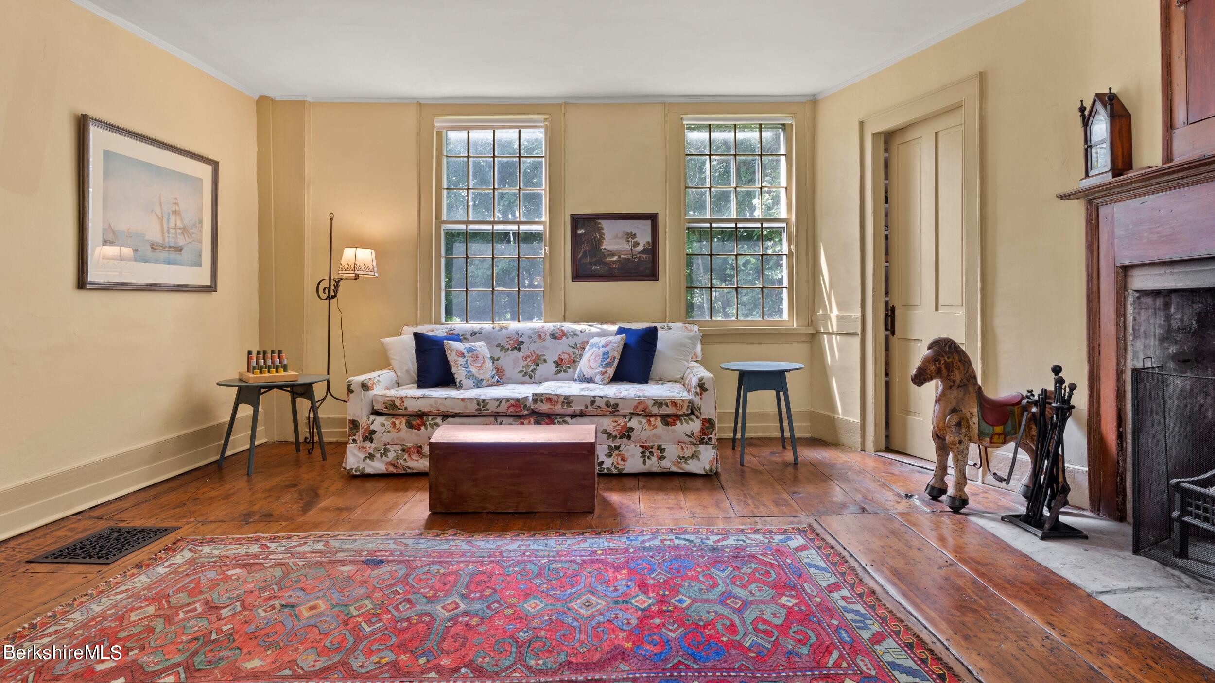 3 Church Road Tyringham, MA 01264 - Photo 11 of 53 a living room with furniture rug and window