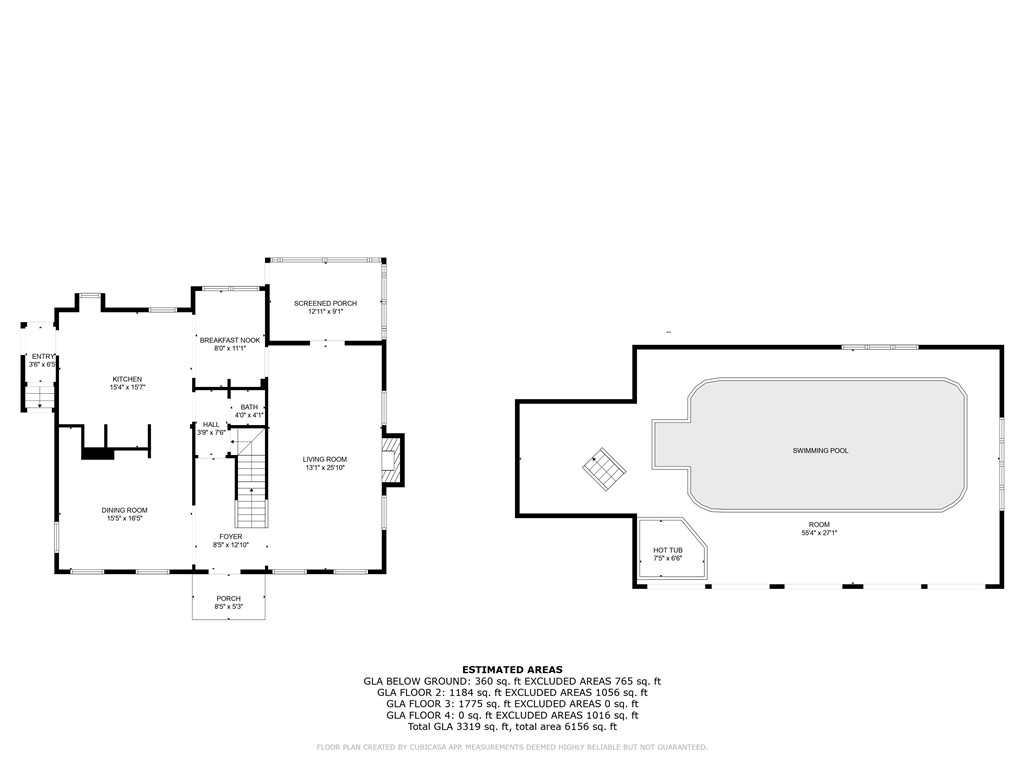 599 Harris Avenue Woonsocket, RI 02895 - Photo 46 of 48 1st Fl Floor Plan and Indoor Pool
