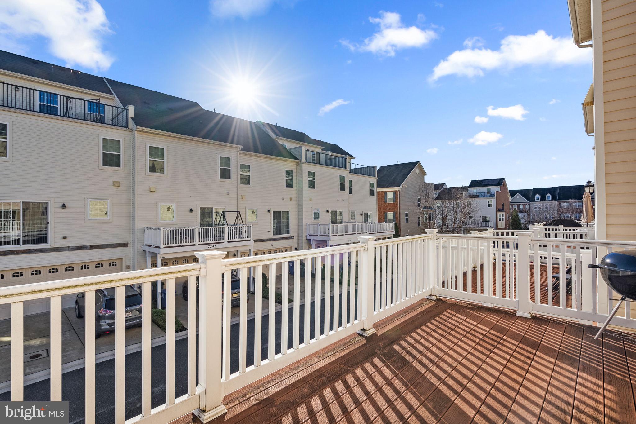 7126 Beaumont Place Hanover, MD 21076 - Photo 27 of 32 Rear Balcony