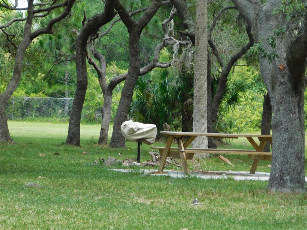 23 Lyle Circle Hudson, FL 34667 - Photo 9 of 14 a view of a backyard with a garden and entertaining space
