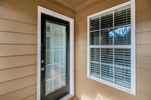 a view of balcony and window