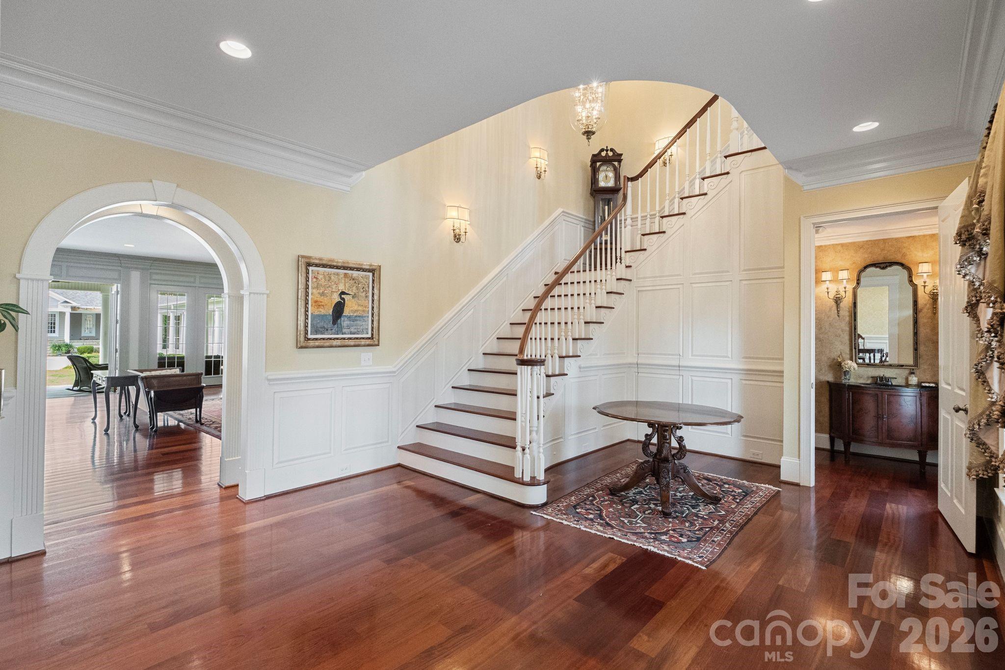 393 Youngs Bend Road Kershaw, SC 29067 - Photo 7 of 48 a view of entryway and hall with wooden floor