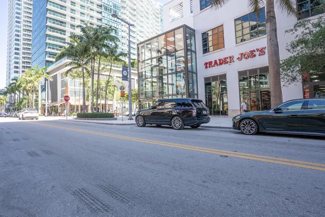 a car parked on the side of a street