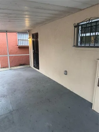a view of an empty room