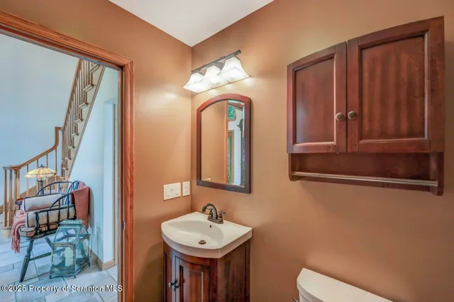 a view of a lake with a big yard