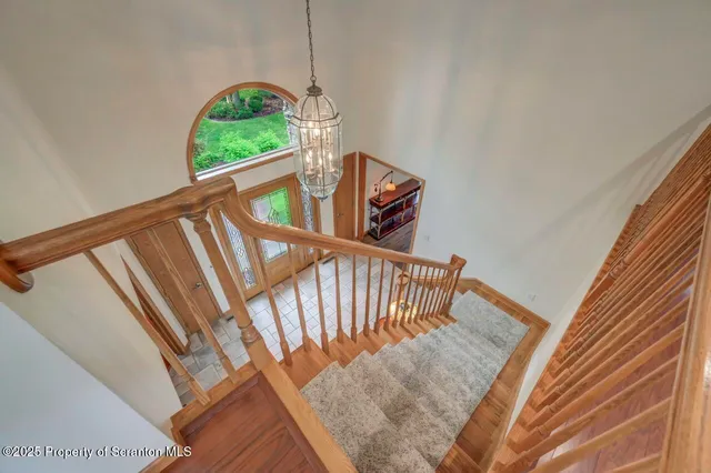 a view of a lake with a yard and mountain view