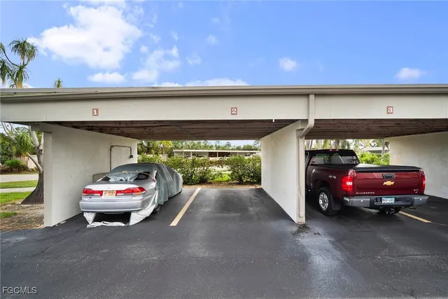 a car parked in parking area with window