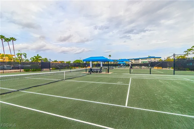 a view of tennis court